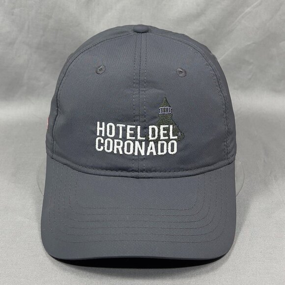 Ahead Hotel Del Coronado Strapback Hat Cap Gray San Diego California Golfer Mens - Picture 2 of 16